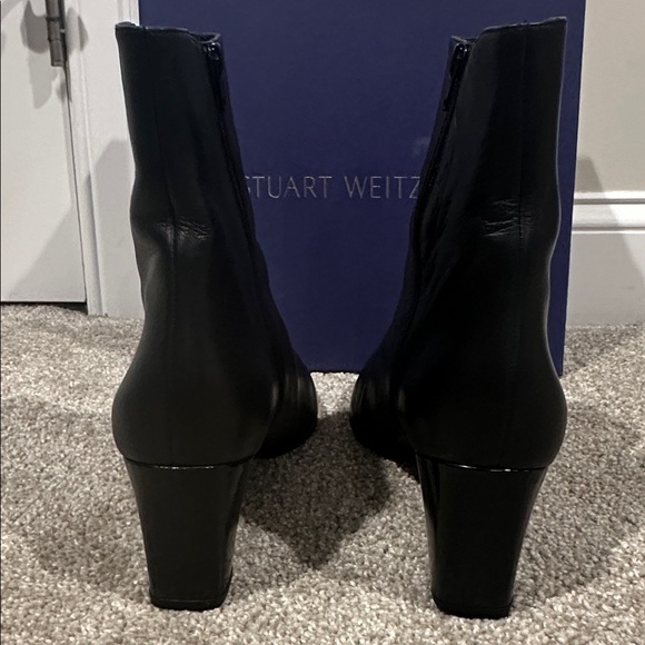 Stuart Weitzman Black Bootie Sz 11.5 - Picture 6 of 7